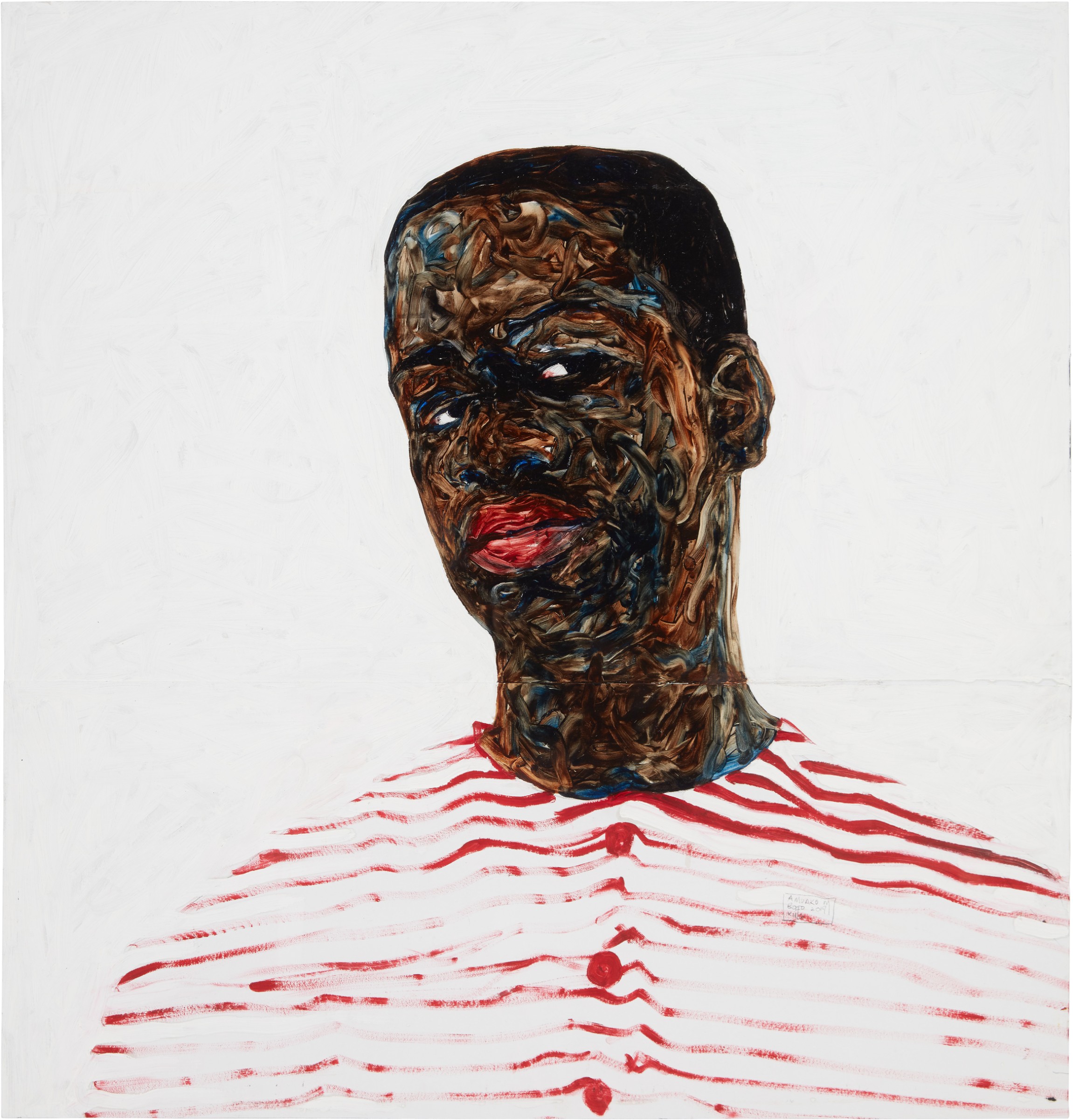 <p><em>Red Stripes</em>, 2019. Image courtesy of Zeit Contemporary Art, New York.</p>