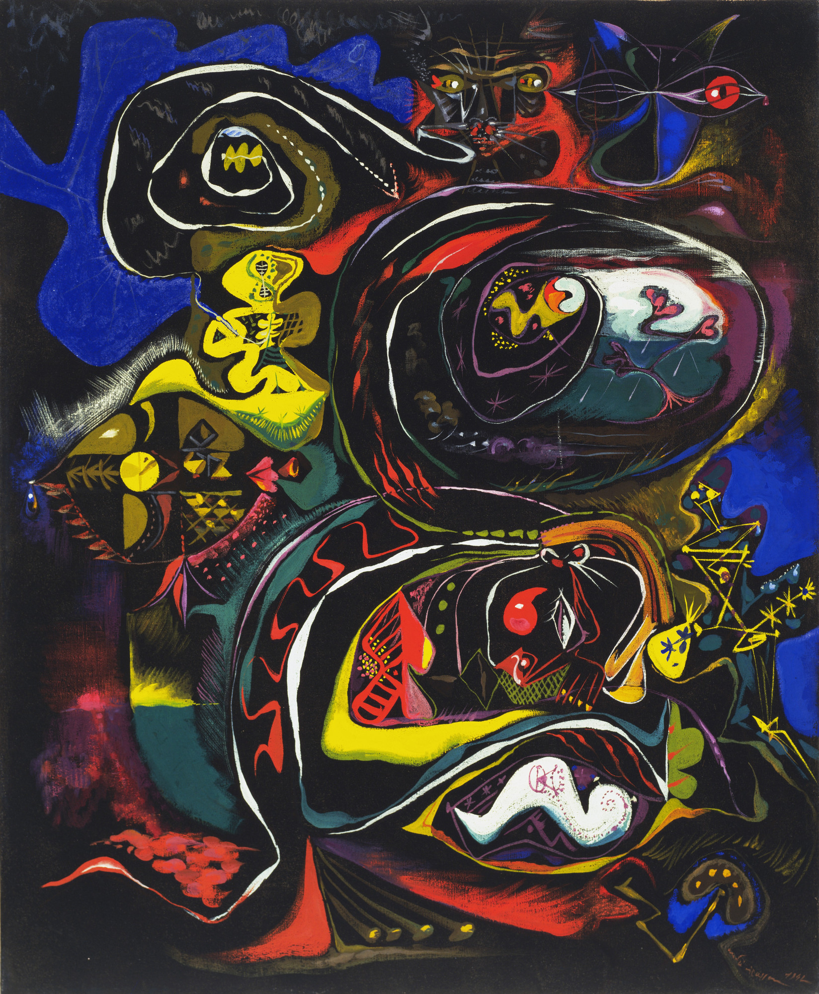 André Masson, Meditation on an Oak Leaf , 1942. The Museum of Modern Art, New York, 84.1950. Exhibited in First Papers of Surrealism , New York, 1942.