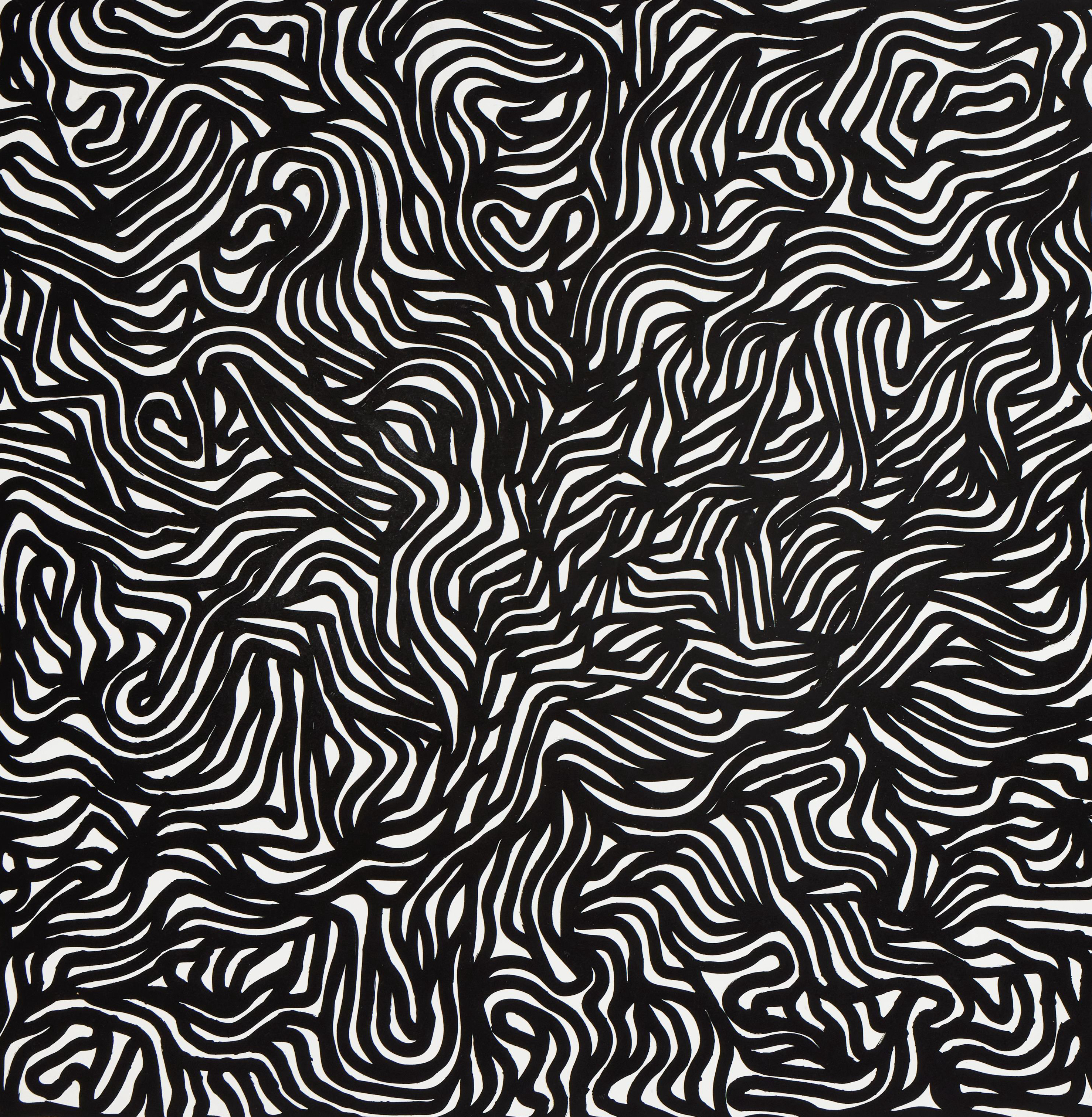 Black Loops & Curves No. 4 , 1999. Image courtesy of Zeit Contemporary Art, New York.