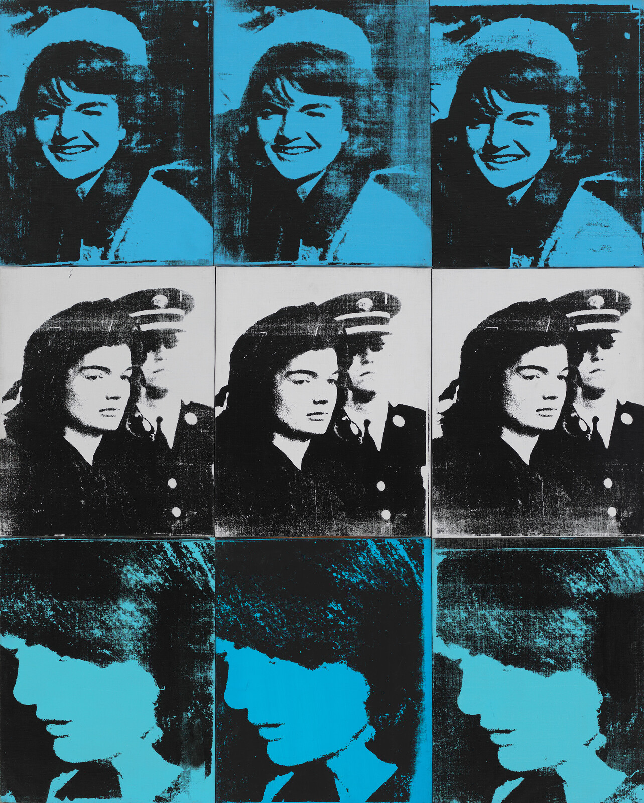 Nine Jackies , 1964. Collection of the Whitney Museum of American Art, New York.
