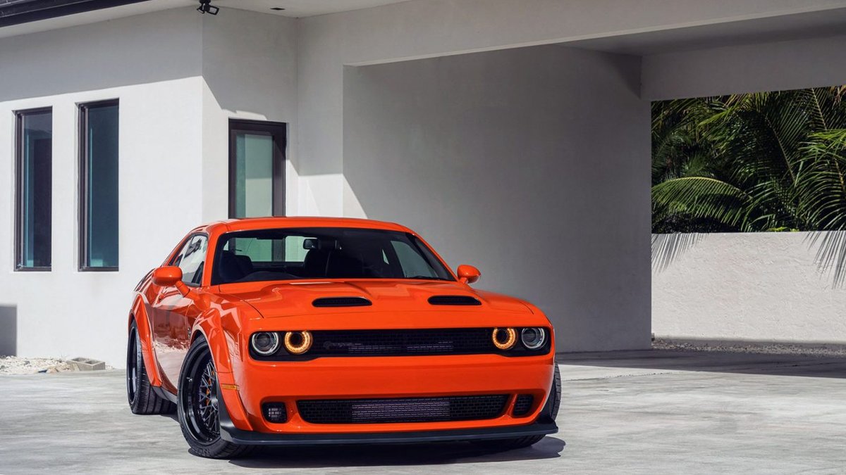 Mango Dodge Challenger Gets New ERA Wheels - dodge challenger