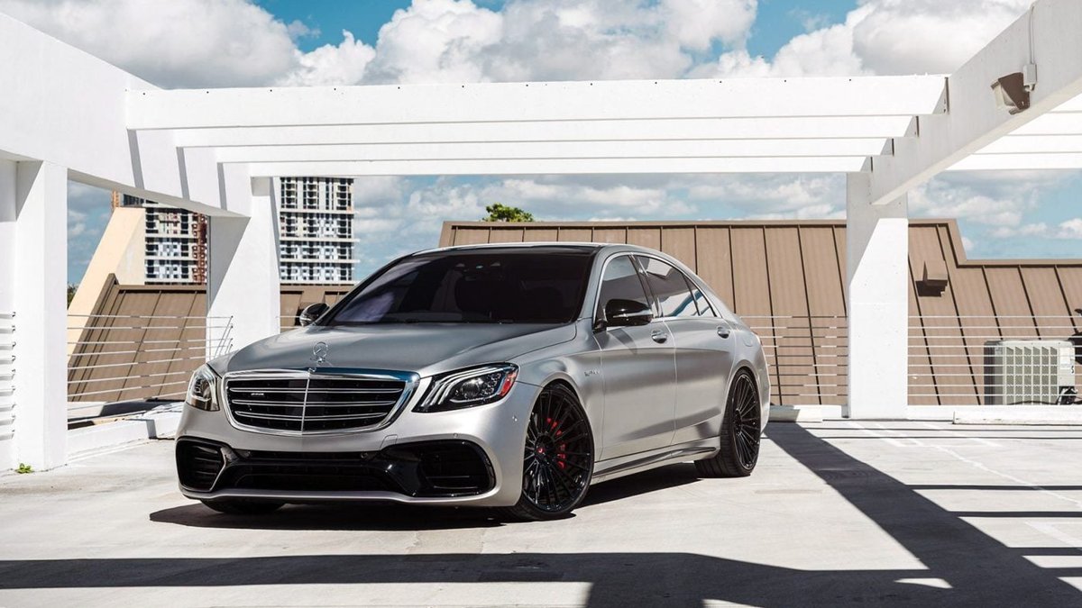 Luxury Mercedes S63 AMG showcased with custom wheels - mercedes s63 amg