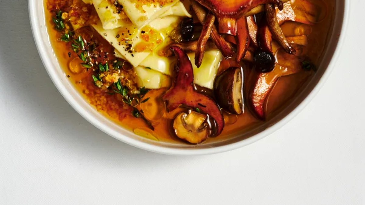 Creamy Parmesan and Porcini Broth Pasta Debuts Creamy Parmesan and Porcini Broth Pasta Debuts - parmesan porcini