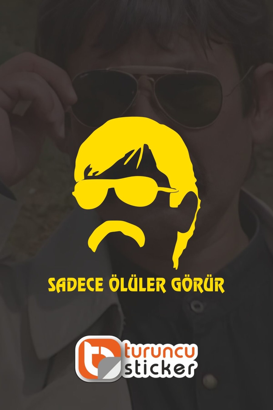 Pala (Sadece Ölüler Görür) Sticker Etiket 15x15 cm – Araç – Motor – Laptop - Kask Etiket Sticker