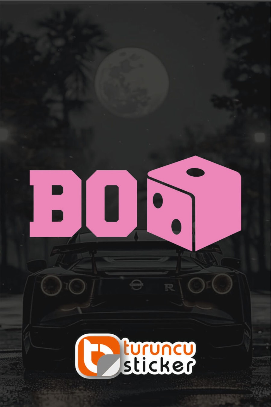 BoZAR Sticker Etiket 20×5 cm – Araç – Motor – Laptop – Kask Etiket Sticker