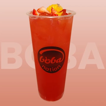 Peach Strawberry Fruit Tea