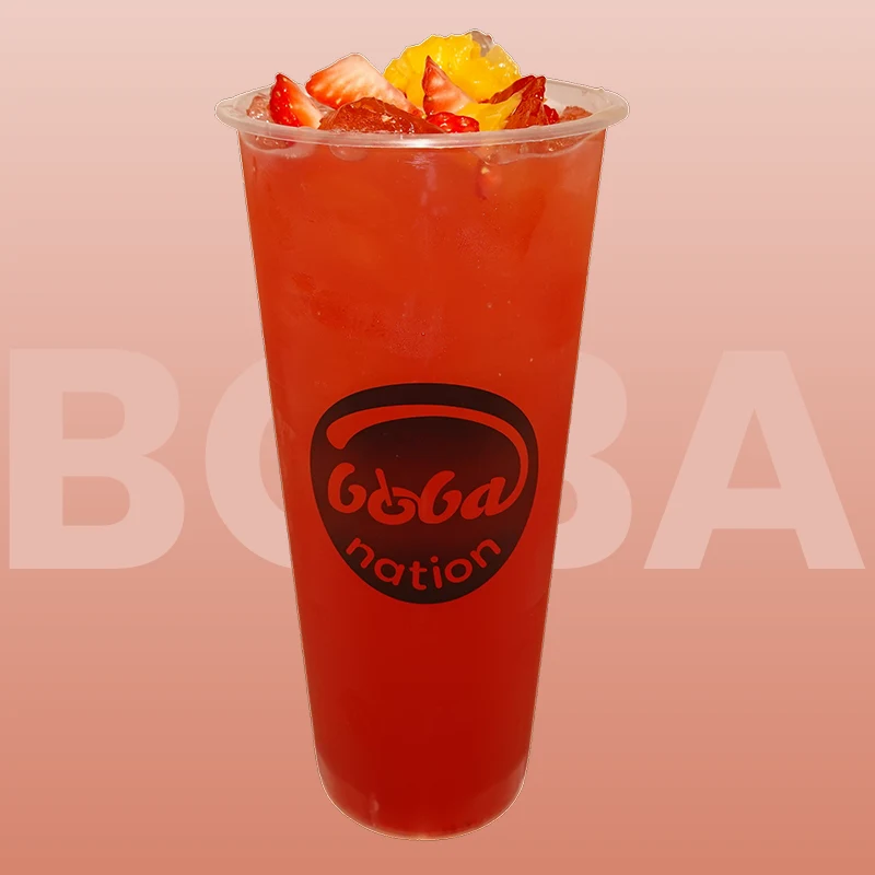 Peach Strawberry Fruit Tea