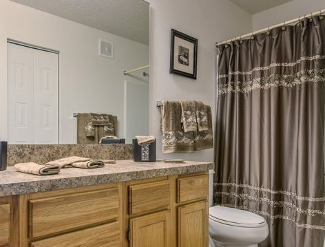 Bathroom at The Paddock Club Mandarin luxury apartment homes in Jacksonville, FL