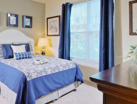 Bedroom at Colonial Grand at Godley Lake luxury apartment homes in Savannah, GA