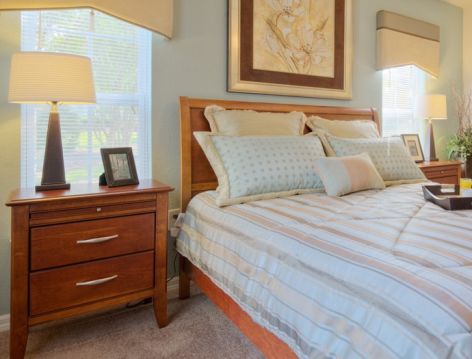 Bedroom at Colonial Grand at Mallard Creek luxury apartment homes in Charlotte, NC