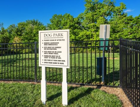 Dog Park at Colonial Grand at Matthews Commons luxury apartment homes in Charlotte, NC
