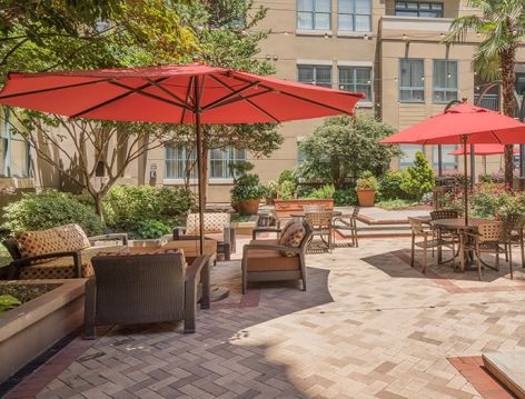 Grill Area at Post Gateway luxury apartment homes in Charlotte, NC