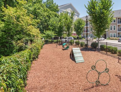 Dog Park at Post Parkside at Wade luxury apartment homes in Raleigh, NC
