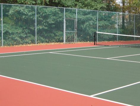 Tennis Court at Spring Creek luxury apartment homes in Greenville, SC