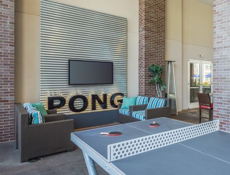 Ping Pong Table at Charlotte at Midtown luxury apartment homes in Nashville, TN