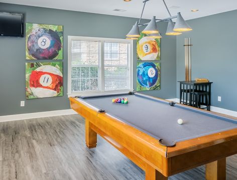Pool Room at Monthaven Park luxury apartment homes in Hendersonville, TN