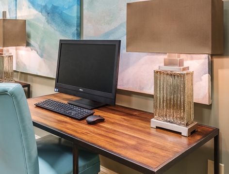 Business Center at Verandas at Sam Ridley luxury apartment homes in Smyrna, TN