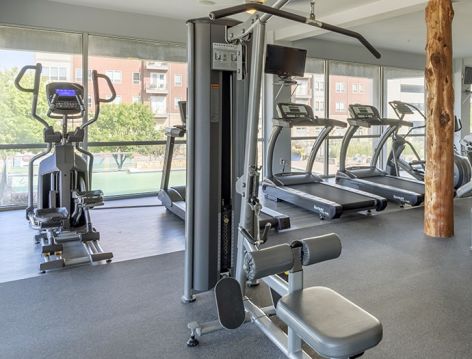 Fitness center 2 at Bella Casita luxury apartment homes in Dallas, TX