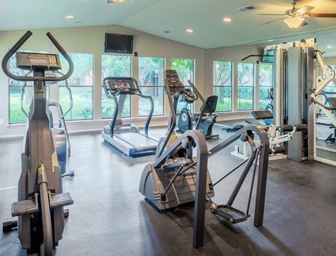 Fitness Center at Courtyards at Campbell luxury apartment homes in Dallas, TX