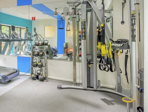 Fitness center 2 at Post Square luxury apartment homes in Dallas, TX