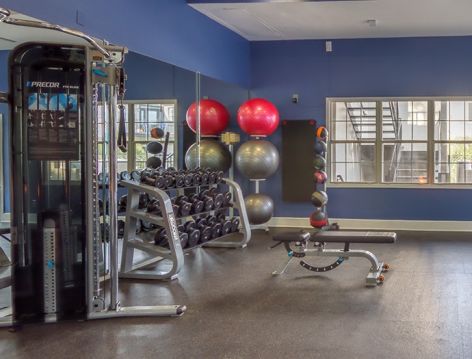 Fitness center 2 at Post Uptown Village luxury apartment homes in Dallas, TX