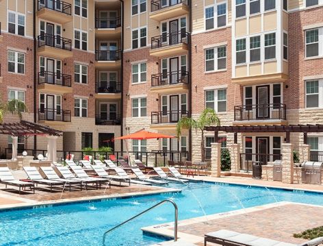 Pool at Post 510 luxury apartment homes in Houston, TX