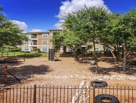 Outdoor fitness area at Haven at Blanco luxury apartment homes in San Antonio, TX