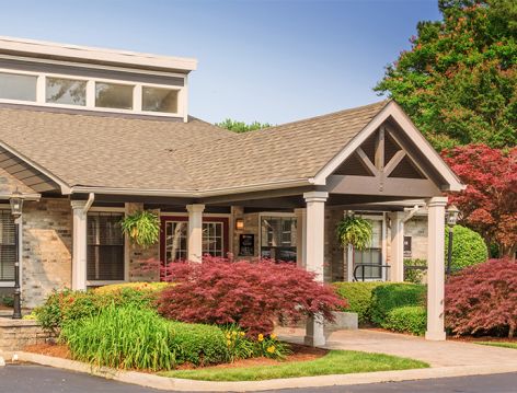 Leasing office at Township in Hampton Woods luxury apartment homes in Hampton, VA