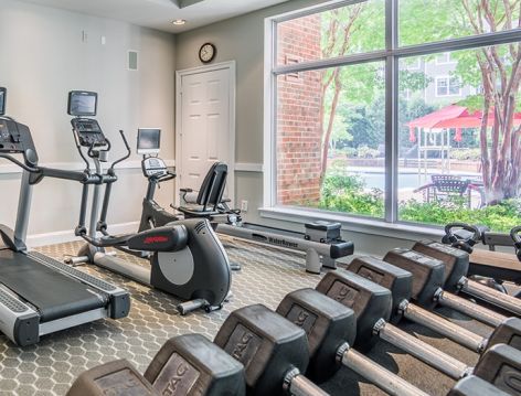Fitness center 2 at Post Fallsgrove luxury apartment homes in Rockville, MD near Washington, DC