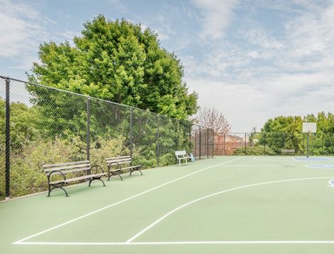 Basketball court at Post Tyson's Corner luxury apartment homes in McLean, VA Near Washington DC