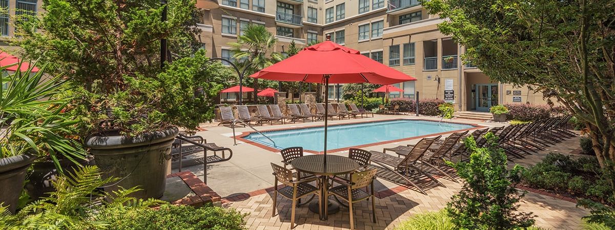 Pool 2 at Post Gateway luxury apartment homes in Charlotte, NC