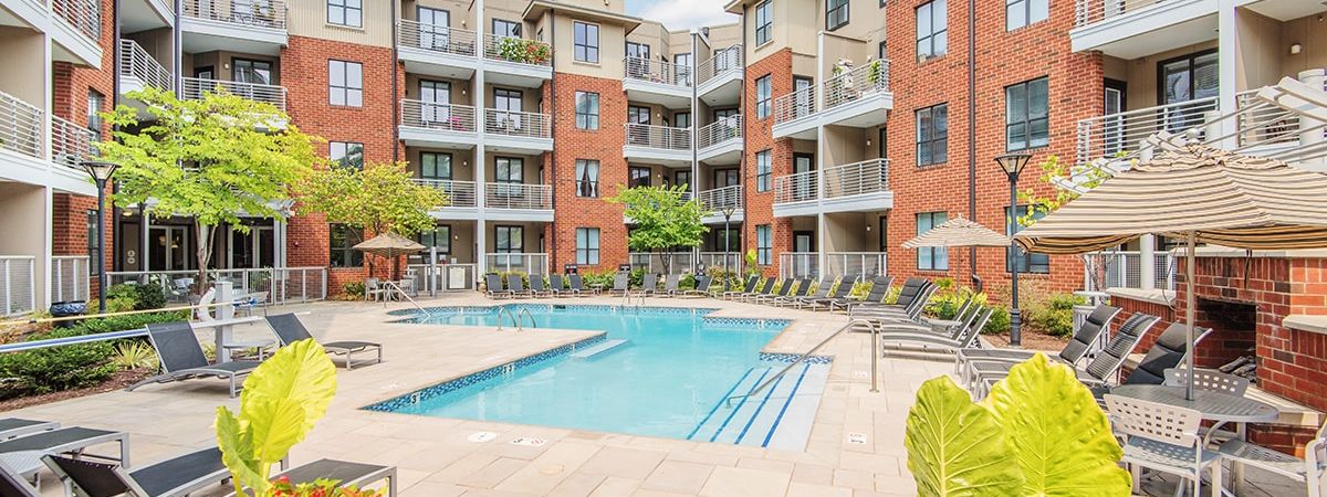 Pool 2 at Post South End luxury apartment homes in Charlotte, NC