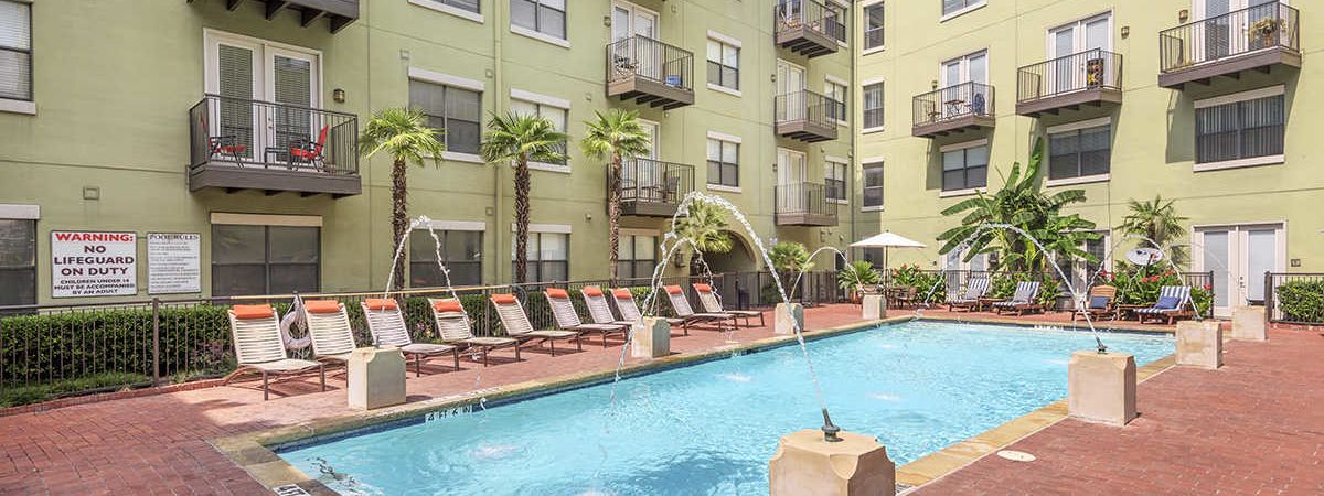 Pool 2 at Post Coles Corner luxury apartment homes in Dallas, TX