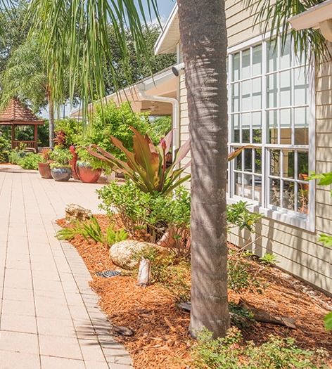 Leasing Office Exterior at Post Hyde Park luxury apartment homes in Tampa, FL
