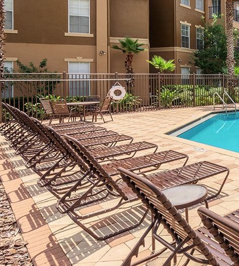 Pool at Village Oaks luxury apartment homes in Tampa, FL