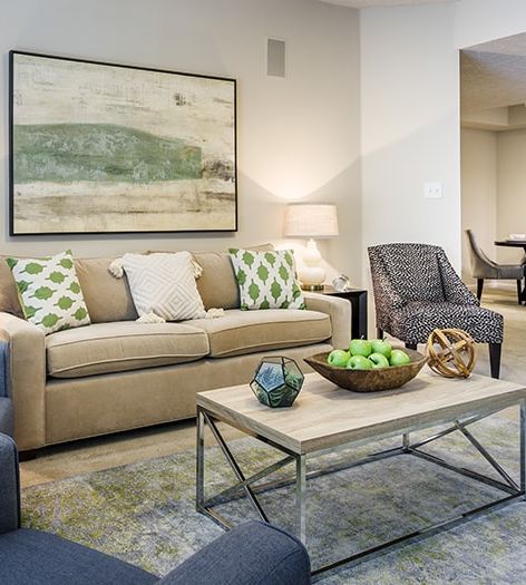 Living Room at Post Glen luxury apartment homes in Atlanta, GA
