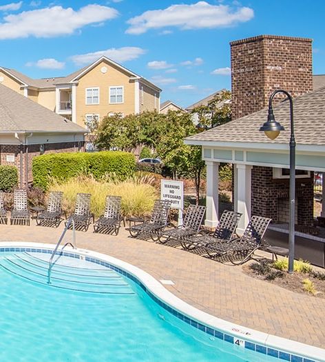 Pool at Colonial Grand at Ayrsley luxury apartment homes in Charlotte, NC