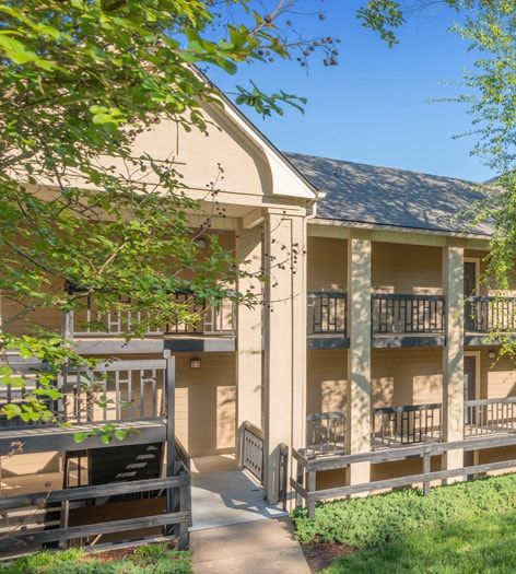 Building Exterior at Hermitage at Beechtree luxury apartment homes in Cary, NC