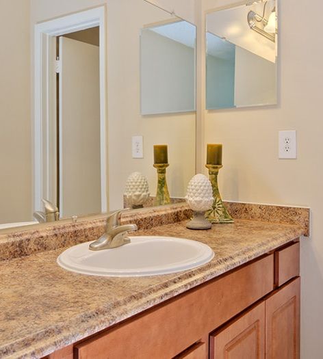 Bathroom at Kirby Station luxury apartment homes in Memphis, TN