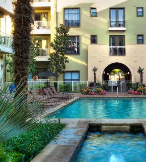 Pool at Post Legacy luxury apartment homes in Dallas, TX