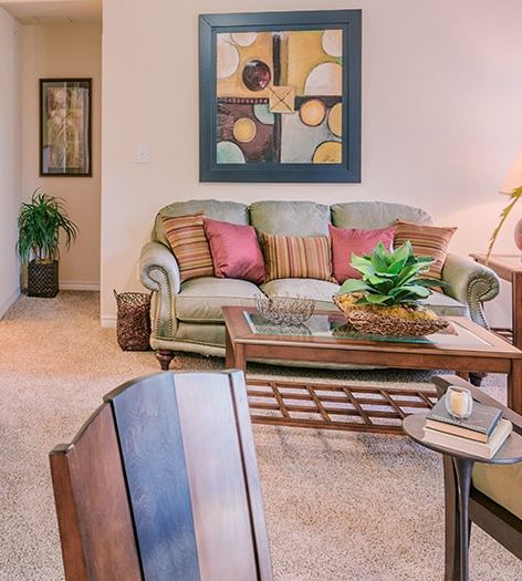 Living Room 2 at Venue at Stonebridge Ranch luxury apartment homes in McKinney, TX