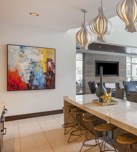 Clubhouse at Post Afton Oaks luxury apartment homes in Houston, TX