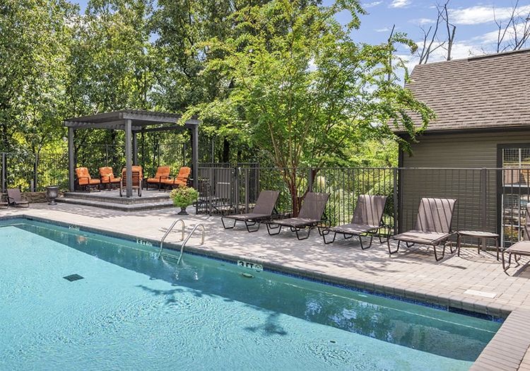 Pool 5 at Calais Forest luxury apartment homes in Little Rock, AR
