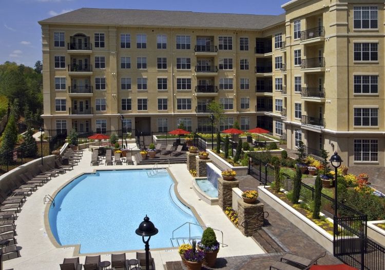 Courtyard at Post Alexander Reserve luxury apartment homes in Atlanta, GA