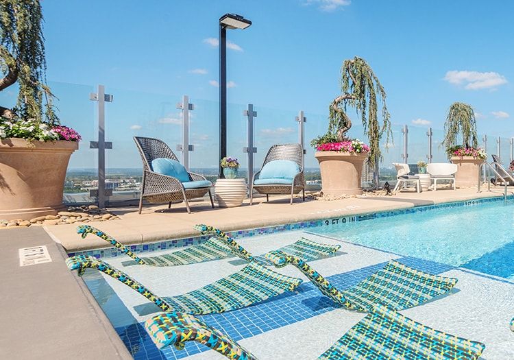 Pool at Post Midtown luxury apartment homes in Atlanta, GA