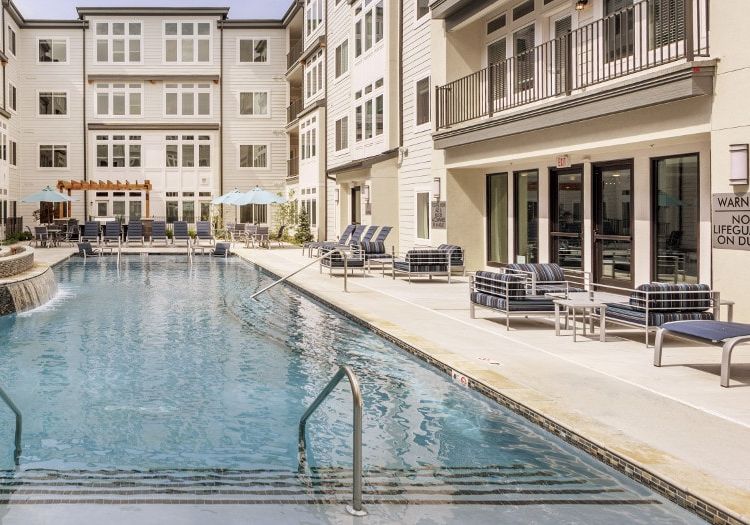 Pool 5 at The Denton luxury apartment homes in Kansas City, MO