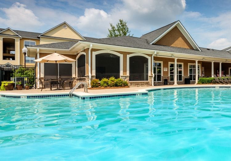Pool at Colonial Grand at Cornelius luxury apartment homes in Charlotte, NC