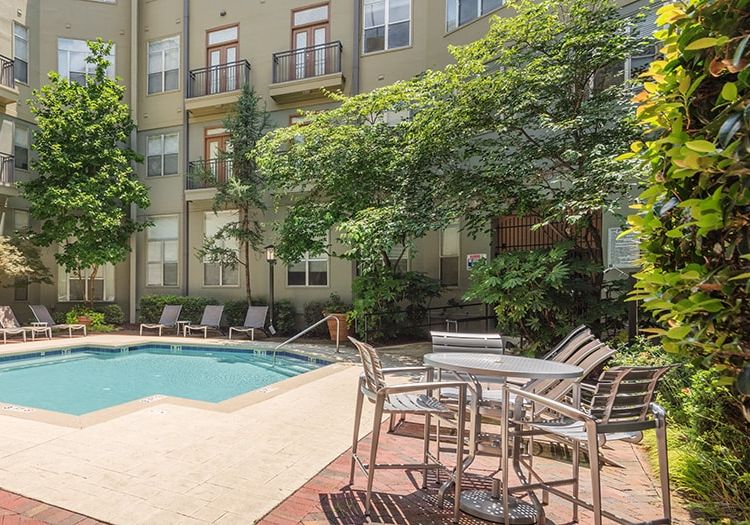 Pool at Post Gateway luxury apartment homes in Charlotte, NC