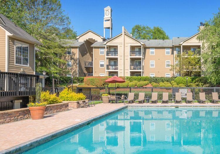 Pool 1 at Hermitage at Beechtree luxury apartment homes in Cary, NC