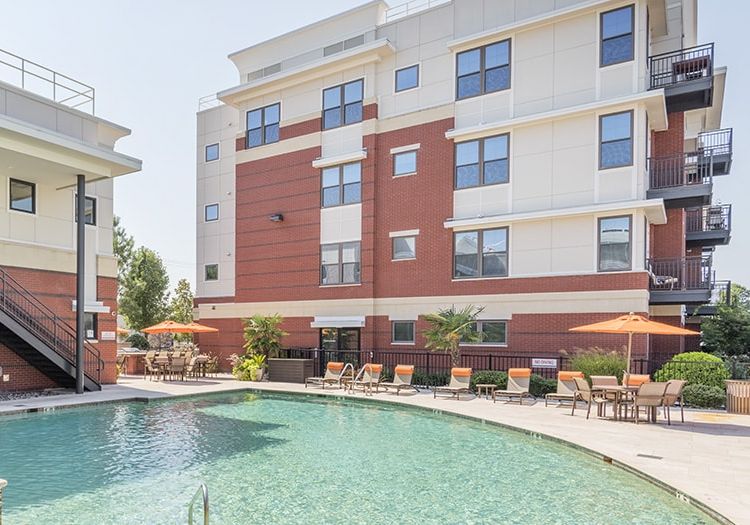Pool at Radius luxury apartment homes in Newport News, VA